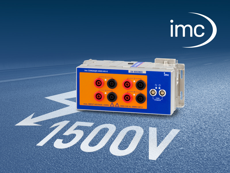 New in: imc CANSASfit HISO-HV-4 measurement module for CAN-based test tasks in high voltage environments. Captures differential voltages up to 1500V and has 1000V CAT II and reinforced insulation. 
More information: go.imc-tm.com/new-canfit-his…