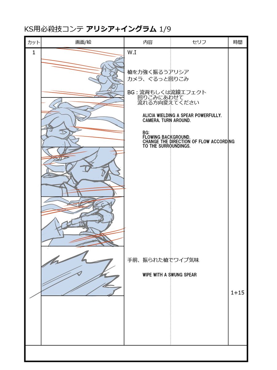 I will also supplement the video storyboard!

So, it is the basis of the video storyboard,
I'm sorry for the simple supplement that just publishes an ordinary storyboard.

First of all, from the combined technique of Ingram and Alicia!

#ARMEDFANTASIA 