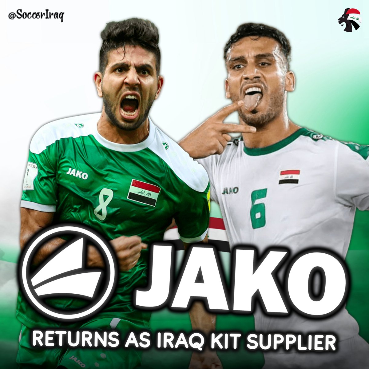 OFFICIAL: Jako have returned as #Iraq's kit supplier on a 3-year