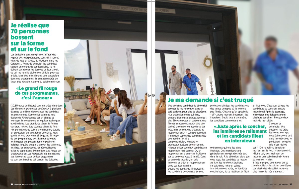 Dans notre numéro de rentrée, <a href="/Lysianelrb/">Lysiane</a> décrypte les dessous de la #telerealite ! De quoi y voir plus clair et mieux comprendre les mécanismes de cette industrie 
👇👇👇 

#influenceurs #ComplementDenquete #MagaliBerdah