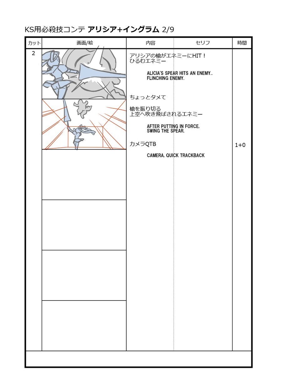 I will also supplement the video storyboard!
So, it is the basis of the video storyboard,
I'm sorry for the simple supplement that just publishes an ordinary storyboard.
First of all, from the combined technique of Ingram and Alicia!
#ARMEDFANTASIA
