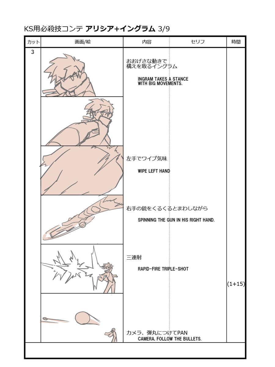 I will also supplement the video storyboard!
So, it is the basis of the video storyboard,
I'm sorry for the simple supplement that just publishes an ordinary storyboard.
First of all, from the combined technique of Ingram and Alicia!
#ARMEDFANTASIA