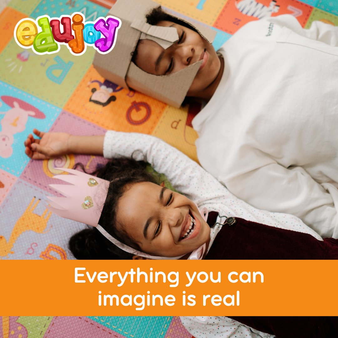 edujoygames's tweet photo. 🌈Everything you can imagine is real🌈

🦄 We know how important it is to keep an active imagination.

🦕That's why Edujoy's games are designed so that children can PLAY &amp; LEARN while developing their IMAGINATION.

#educational #mobilegames https://t.co/IBfiFXURwE