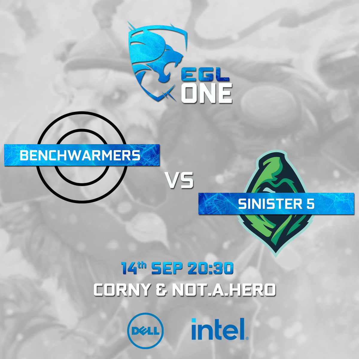 We are going live tonight with <a href="/Sinister5_SA/">Sinister5 🎄</a> VS Benchwarmers!

Will BW bring the heat or will Sin5 come in slapping buttcheeks?
 
Cast by <a href="/CornyGG/">George "Corny" Erasmus</a> and <a href="/NotaHeroDota/">Etienne Vermaak</a> 

Give away : Evetech Mousepad
Streams on Twitch and YT: linktr.ee/evesportsza
#dell #intel #eglone #dota2