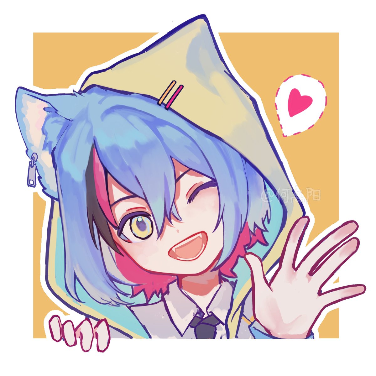 Dormisiace's tweet photo. 猫猫探头 #DrawKyo https://t.co/Xvt5Yo90xm