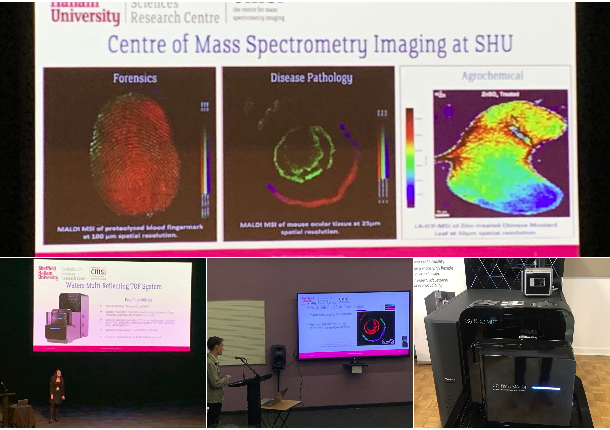 WatersAMST's tweet photo. This morning at #BMSS2022 it has been all about the MRT and @sheffhallamuni.  Amazing talks from Katie and Josh showing their beautiful data MALDI AND DESI imaging data. https://t.co/Klv79pY330