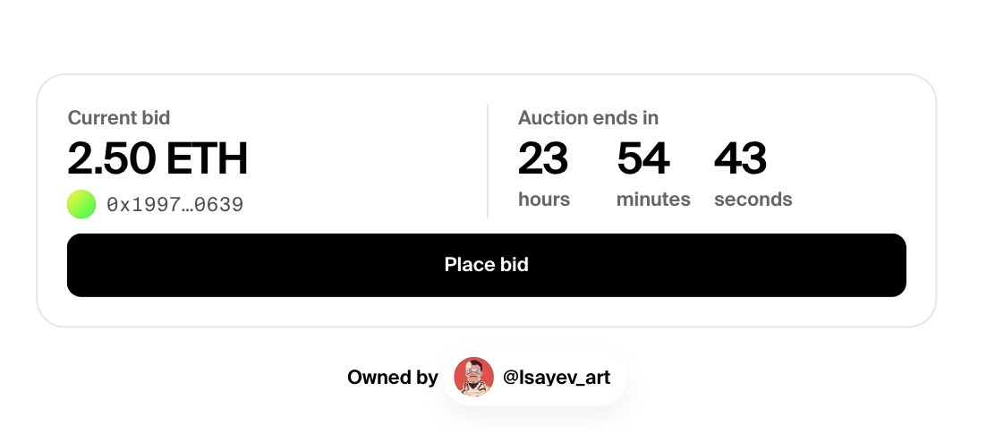 isayev_art's tweet photo. GODDAMN! The auction started at 2.5 eth by anonymos🤯🌟😬

@_Harristotle_  @crookedwest  hey legends are u in?😎🔥 https://t.co/BY7z4pxewD