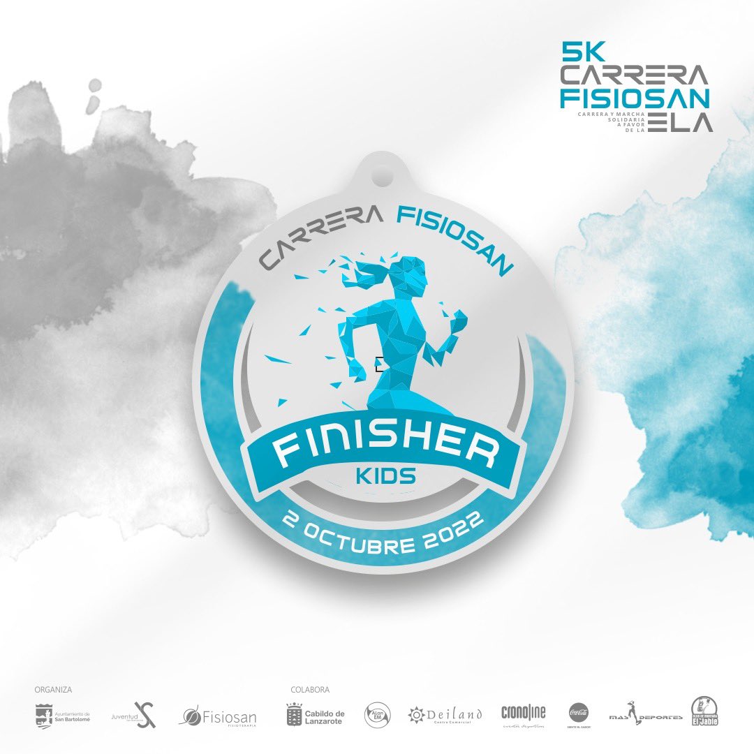 FisioSan_'s tweet photo. Así serán las medallas para todos los niñ@s que participen en la carrera infantil! 💪🏼

#FisiosanEla5K https://t.co/MlyqicNAXR