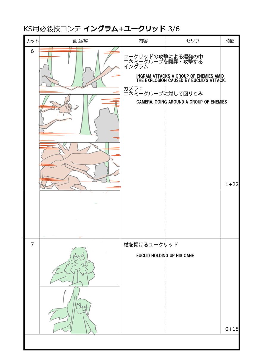 Easy supplement of video storyboard.
Next is Ingram and Euclid.

Personally, I want you to do your best to finish c6!
Because the fun here is the important part of this technique.

#ARMEDFANTASIA 