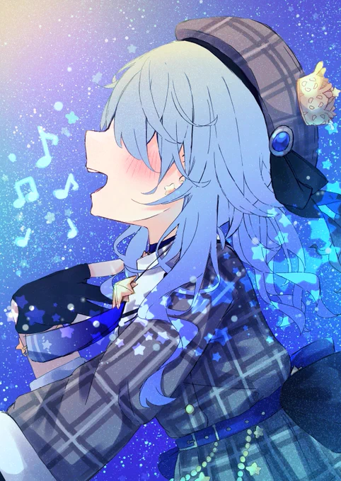 すいちゃん力強いすきとおった歌声だいすきです!! #ほしまちぎゃらりー 
