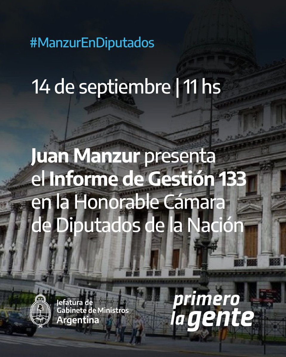 3196 preguntas respondidas en 2150 páginas, el informe de gestión de nuestro Jefe de Gabinete <a href="/JuanManzurOK/">Juan Manzur</a>  #PrimeroLaGente