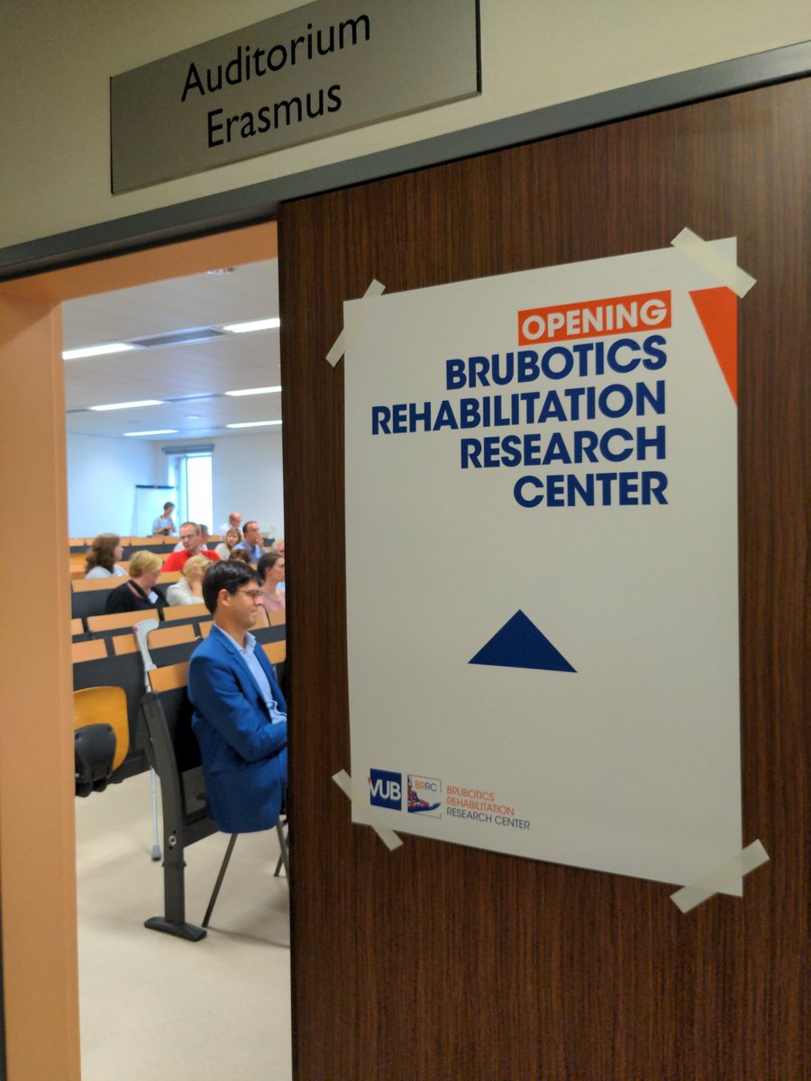 We are celebrating today! Our new BruBotics Rehabilitation Research Center is officially openings it's doors. 

A formal opening, demonstrators and of course some bubbles are on the agenda.
