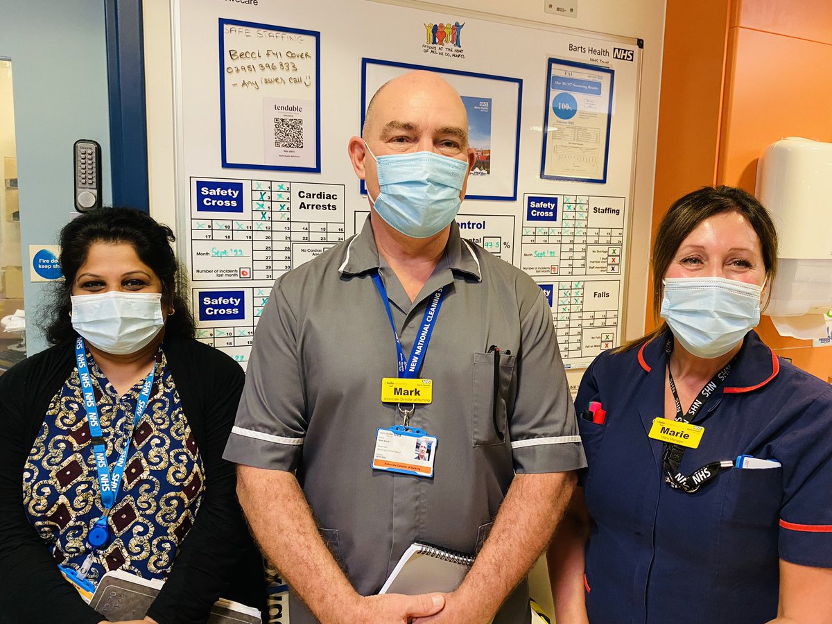 shanedegaris's tweet image. Thanks to Mark, Fiona &amp;amp; Marie for the visits to Whipps X #ED #AAU #FrailtyUnit .Nice to see @CAlexanderNHS at the safety huddle too! @ralphcoulbeck @amanjit @ratansiz @NHSBartsHealth @WhippsCrossHosp
