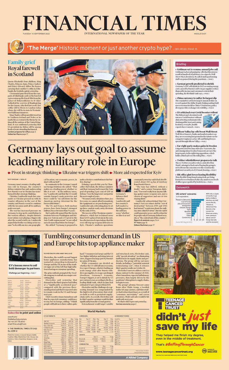 inthemetaio's tweet photo. #Ethereum #TheMerge was featured on the cover of the Financial Times. https://t.co/RNTuSPhiPc