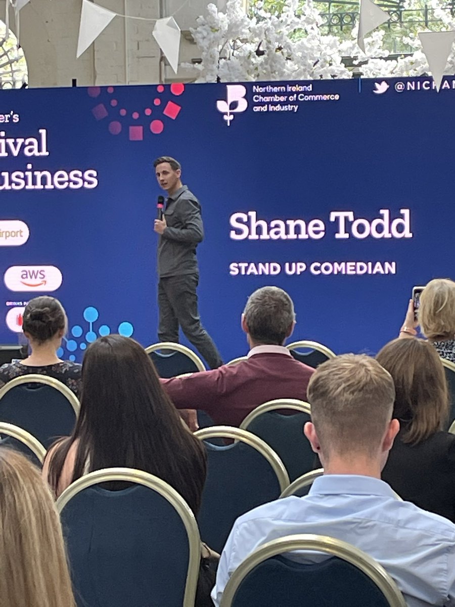Comedian Shane Ward bringing some fun to the #FestivalofBusiness <a href="/NIChamber/">NI Chamber</a>