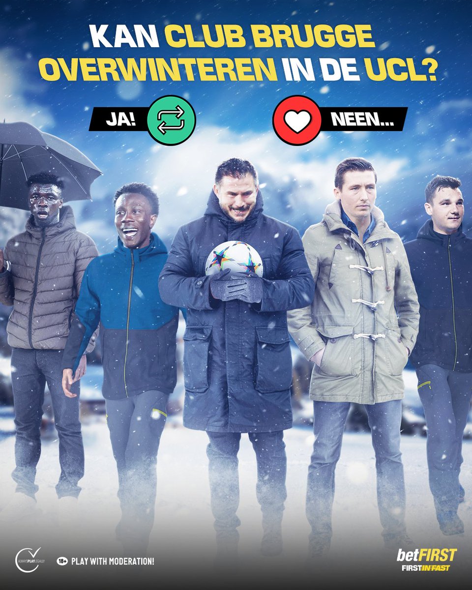 betfirst's tweet photo. 2️⃣ games, 2️⃣ wins...
Can Club Brugge reach the knock-out stages of the Champions League this season? ❄️⛄️
#PORCLU #CLUB04 #Porto #FCPorto #BayerLeverkusen #Portugal #Club #Brugge #ClubBrugge #UCL #ChampionsLeague #Jutglà #EstádiodoDragão #FCPCLU #ClubBruggeKV #Bruges https://t.co/pkZvU0pR6S