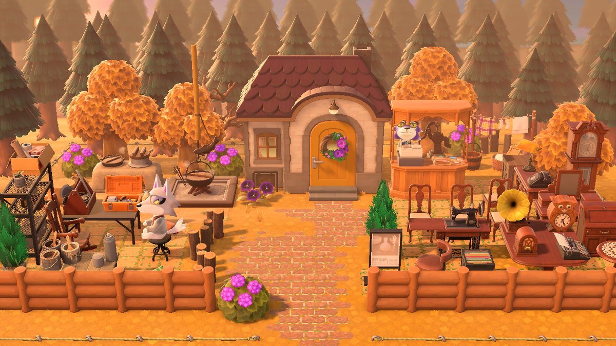 boobitsky's tweet photo. Next up on #HappyHomeParadise, I added Fang as Lobo's roommate. Fang wanted a chair shop & Lobo already has an antiques furniture shop, so it was perfect. I added their flat, with a workshop, on the 2nd floor.
#acnhlobo #acnhfang #acnhdesign #AnimalCrossing #ACNH #NintendoSwitch https://t.co/cdnGqpdIeE