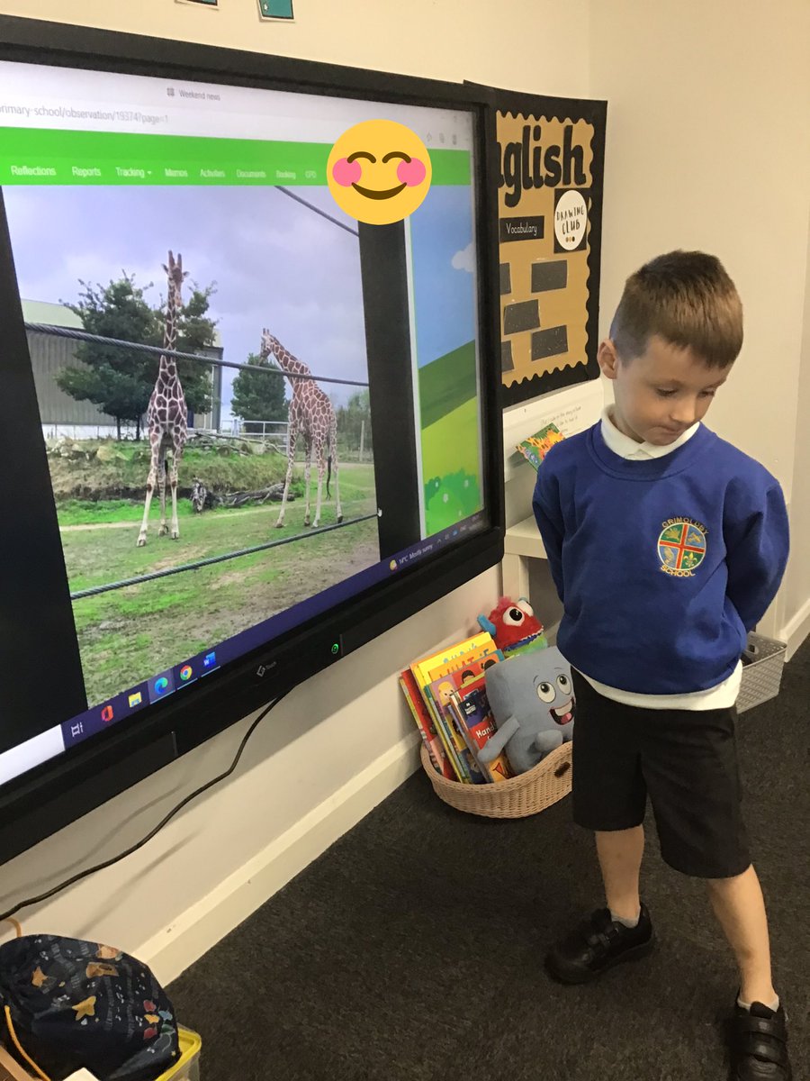 Grimoldby_Y3's tweet photo. This superstar shared his weekend news with us today. He went to visit Yorkshire Wildlife Park and spotted some animals we might find in the Jungle! 🐅 🦁 🦒 #jungleexplorers https://t.co/1gV4SqaT9O