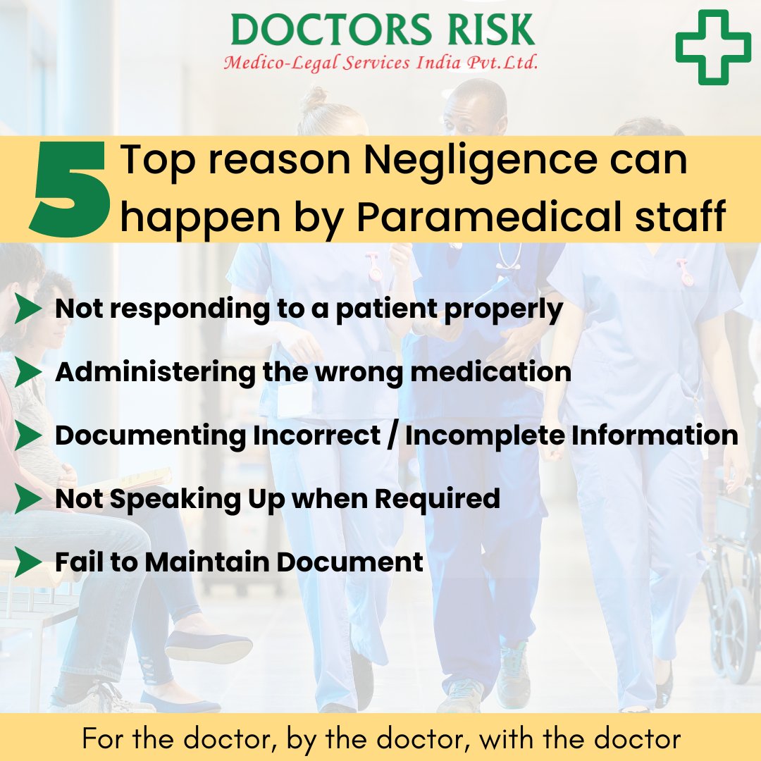 doctorsrisk05's tweet photo. Most hospitals are failing to identify, monitor, and address a series of “risk factors”, which have been identified by experts as major drivers of medical negligence

Want to know how &amp; why to train your paramedical staff, Join our free online webinar (Link in bio)... https://t.co/YLyZXM297J