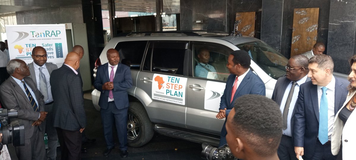 TanzaniaRap's tweet photo. Hon Atupele Mwakibete cutting the ribbon as an act of officially launching the TanRAP, infront of jubilant road safety stakeholders who were invited to attend the event.
#TanRAP is now Official 👋👋 https://t.co/XUBdsLD04w