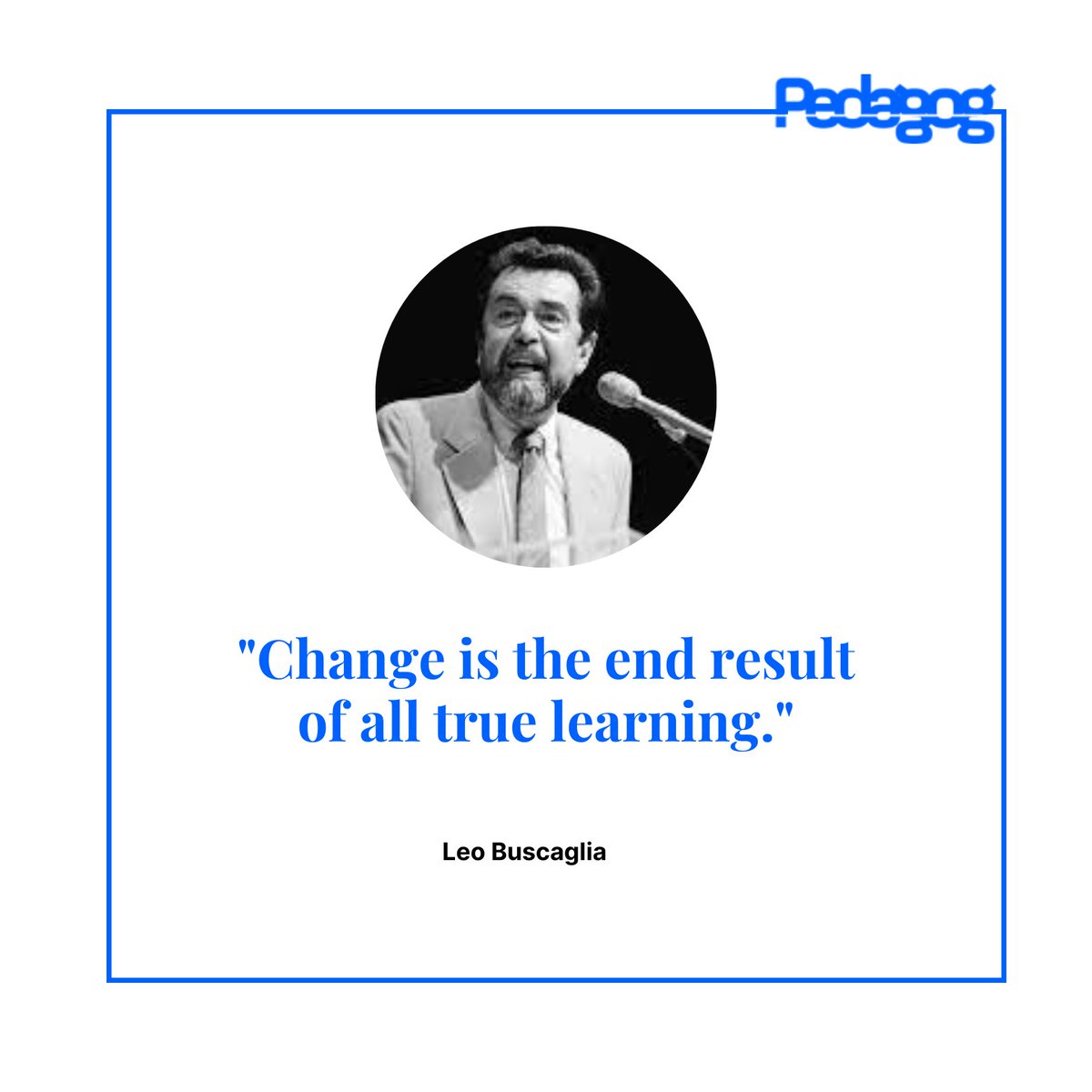 Embrace change~

Pick a course from our website ➡️pedagog.ac⬅️ and start learning today!

#wednesdayquote #quotesdaily #quoteoftheday #instructor #learn #grow #Courses #elearning #student #motivation