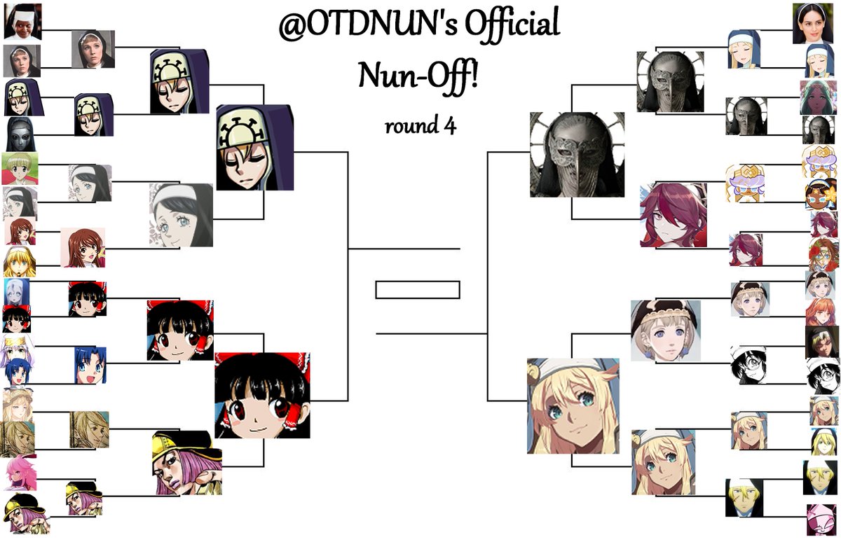 OtdNun's tweet photo. Round 3 closed...
The Semi Finals begin!!!
#NunOff https://t.co/XVZlEhFCtK