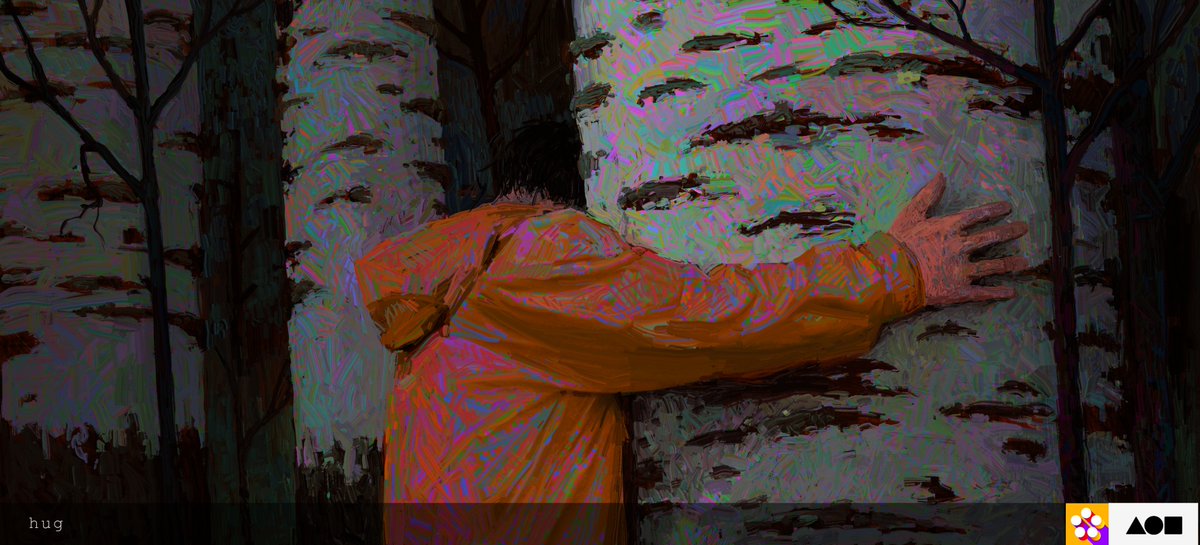 Situation in the world keeps getting shittier day by day. People shoot each other here and there, nft market is dead, ai-art is still boring garbage. It is hard to make art right now, so i drink vodka and hugging trees in dying autumn forest. 

foundation.app/@EVGEN_VHV/evg…
#NFTs