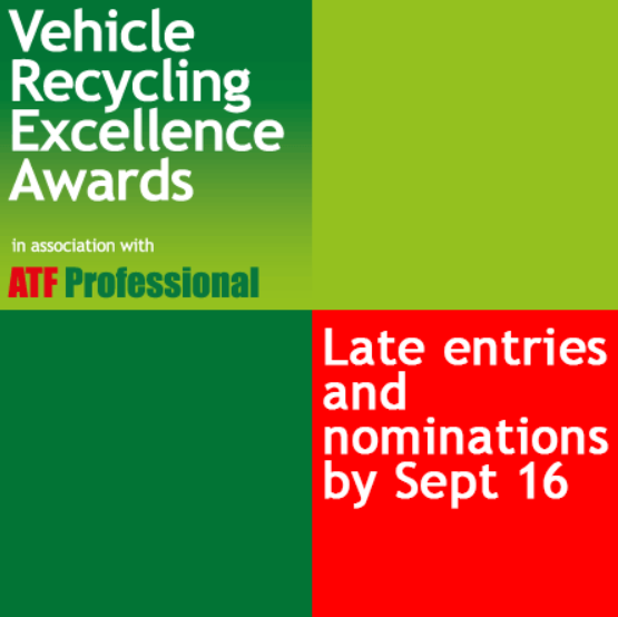 VREAwards's tweet photo. Don't forget! It's approaching the last chance to enter the Vehicle Recycling Excellence Awards- by September 16! 

Don't miss out, enter today: https://t.co/ZrL1goqG86

We can't wait to see all your fantastic entries 🚗 https://t.co/J0kMAE7d0n