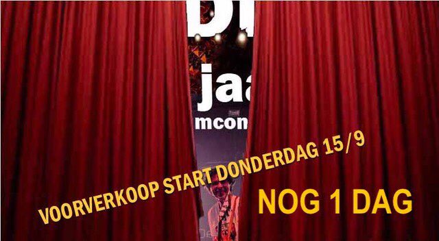 Nog 1 dag en de online kaartverkoop gaat beginnen🤗💪. Morgenmiddag om 12.00 uur!!!! De link volgt zsm.