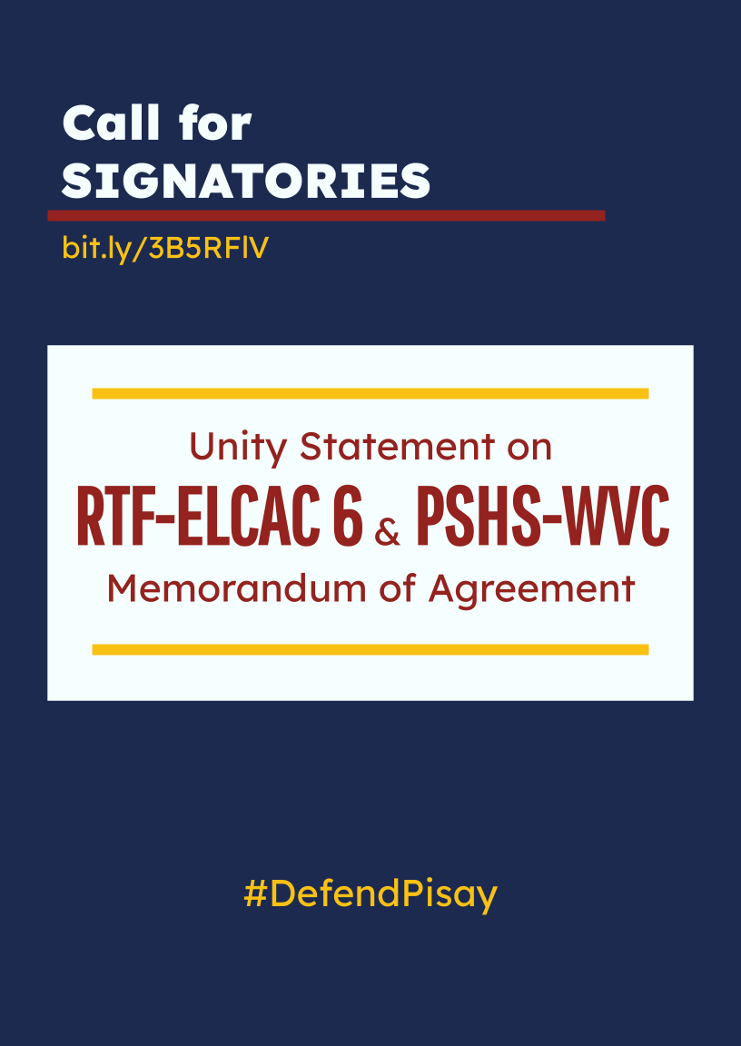 defendpisay's tweet photo. 5 REASONS TO OPPOSE THE ENTRY OF NTF-ELCAC IN PISAY AND SCHOOLS

SIgn the unity statement: https://t.co/Ed63HnWs28

#DefendPisay

2/2 https://t.co/3ZGKmyDttP