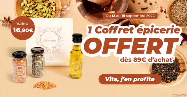 ymcecile69's tweet photo. ⏰ Offre spéciale jusqu'au 19 septembre seulement !
Dès 89€ d'achat sur la boutique Guy Demarle, nous vous offrons un coffret découverte épicerie d'une valeur de 16,90€ #offreepicerie 🤩

Une sélection ... #guydemarle https://t.co/4w90R9NS6W https://t.co/ERaXh4mVTc