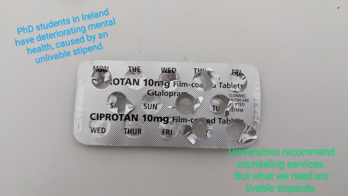 We — #PhD researchers in #Ireland —demand a minimum €28,000 stipend
for all PhD folks.
Current stipend is below #minimumwage

#PCAU #EqualResearchEqualPay
@TheUSI
@DeptofFHed
@hea_irl
@IUAofficial
@PhdsPcau
@SimonHarrisTD
@RBoydBarrett
@paulmurphy_TD
@Costellop
@conwaywalsh