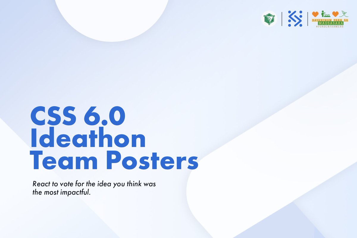the_cssummit's tweet photo. The CSS 6.0 Ideathon is just around the corner 👀 Check out our participants’ innovating ideas!

Vote by liking the poster for the idea you think is the most impactful here on our FB at https://t.co/NftolqsjAu 

#TeknolohiyaParaSaMasa #CSS2022

1/4 https://t.co/XzmhX1Xvq6