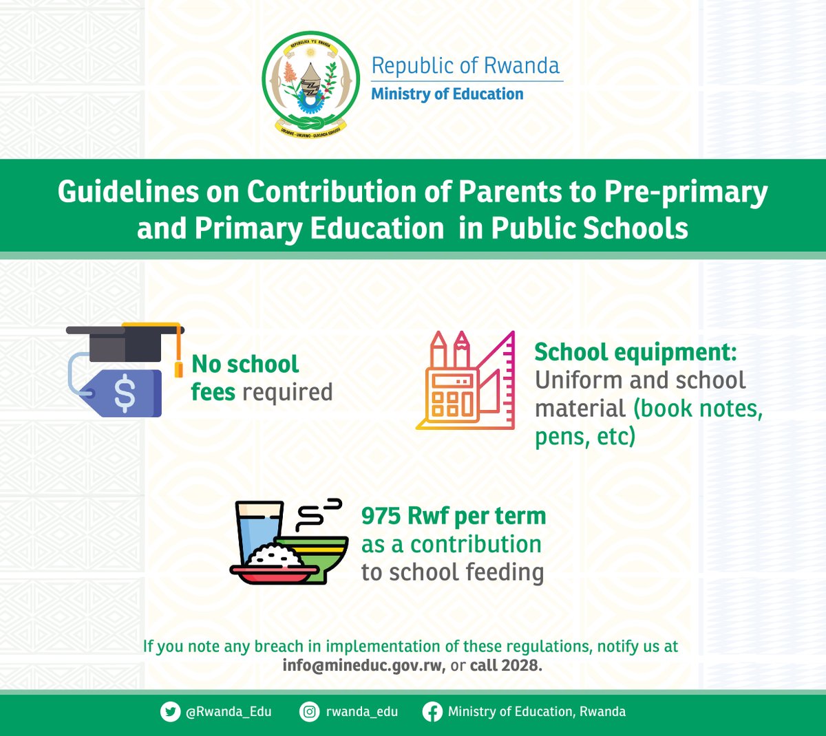 Ministry of Education Rwanda on Twitter "The key things to know