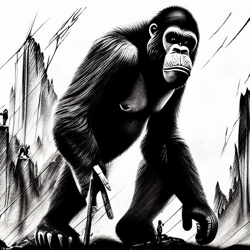 MemoriesCryptic's tweet photo. "King kong 8k resolution concept art modern European ink painting ink drawing post-apocalyptic horror" - made with @NightCafeStudio 

https://t.co/iYg3r5mFEx

#aiart #nightcafe #digitalart https://t.co/iYg3r5mFEx https://t.co/db8mBr0PUu