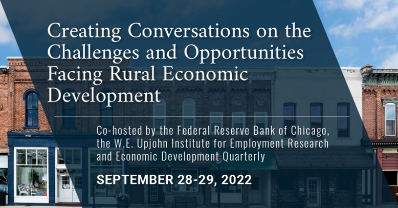 Honored to join researchers and practitioners from across the country for this dynamic two-day event focused on evidence-based solutions to improve rural and regional economic conditions. Join us in Grand Rapids Sept 28-29! @frbchicago @Upjohn <a href="/EDQ_Journal/">EconDevelopmentQuart</a> cvent.me/V11ePe