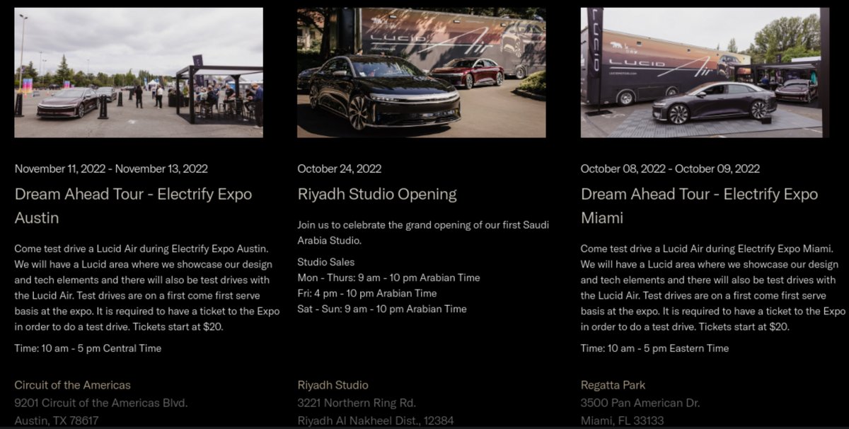 LucidInsider's tweet photo. Lucid Motors removed the event for the first Lucid Studio Saudi Arabia opening from its website https://t.co/JryywYBM1F https://t.co/bsEFpoGyVv