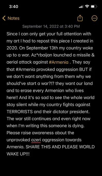 I'd wish I never share this piece again but here we are…please reed and share.  #Armenia  