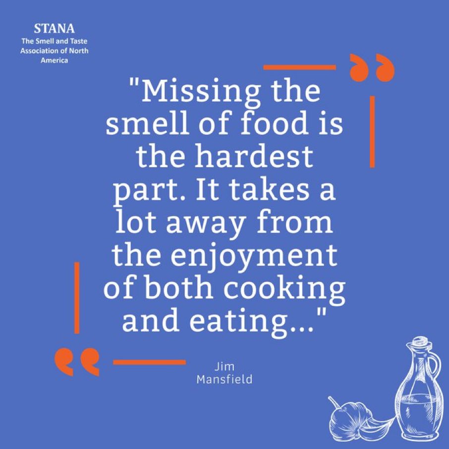 pamelasilb1's tweet photo. Today is #Tasteandsmellday - a perfect time to appreciate the senses of Taste and Smell and have compassion for those who live without those senses due to chemosensory dysfunction @STANAorg @taste_smell_day https://t.co/lIDAW2XlPz