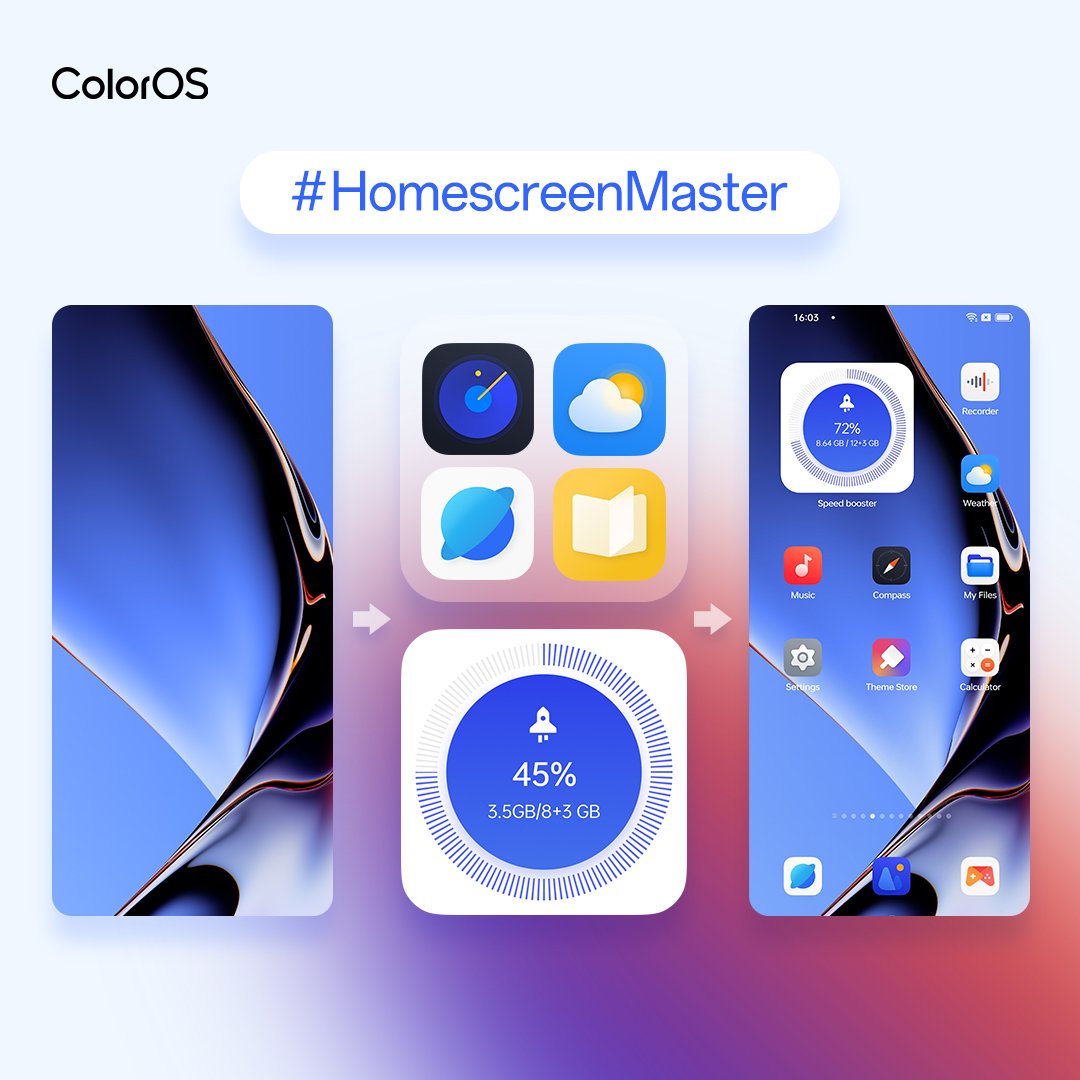 TakmanTechnical's tweet photo. @colorosglobal This 🤗
#HomescreenMaster #ColorOS13 https://t.co/ZG5X7LJM6a