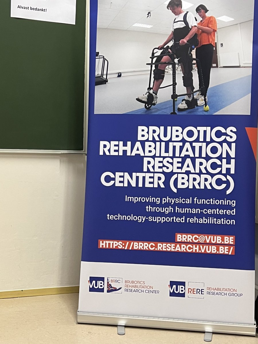 Prof <a href="/EvaSwinnen/">Eva Swinnen</a> of <a href="/RERE_Research/">Rehabilition Research</a> and vice rector Vanderkerken opening the <a href="/brubotics/">BruBotics VUB</a> rehabilitation research center (BRCC) on <a href="/UZBrussel/">UZ Brussel</a> campus. <a href="/VUBrussel/">VUB</a>