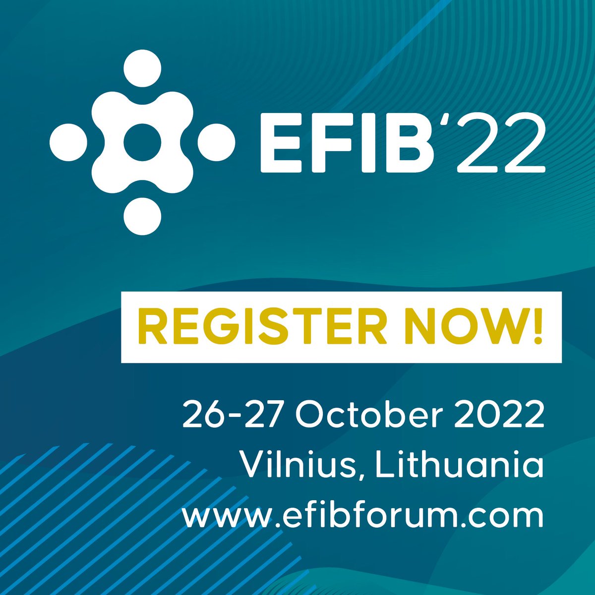 ℹ️@EFIBconference is fast approaching!⏳ #EFIB22 🧬Join Europe’s primary conference dedicated to the #innovation and #commercial delivery of #industrial #biotechnology and the #bioeconomy. ✅Register via efibforum.com