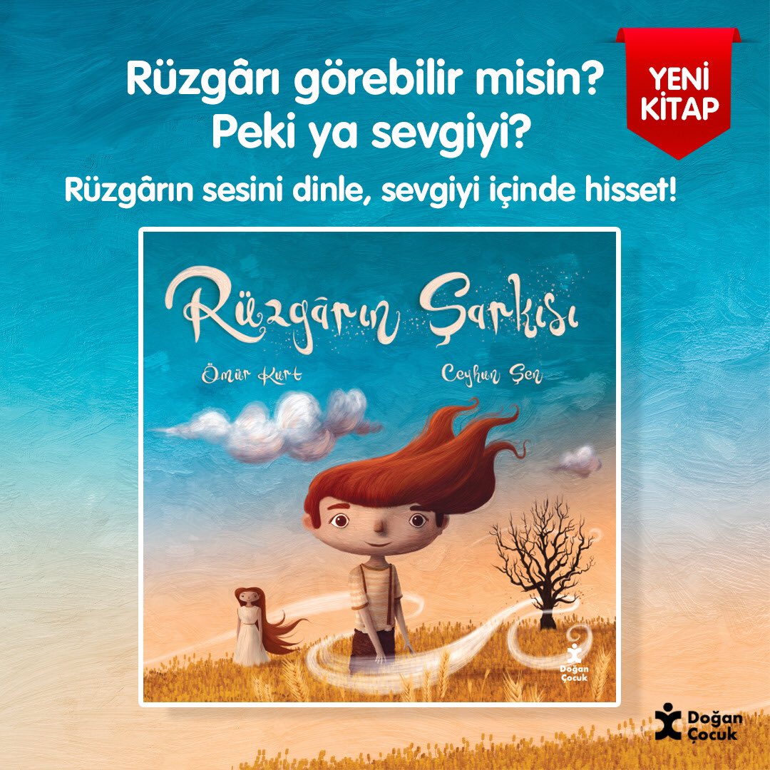 Ömür Kurt bu kitapta doğanın gizemli gücü rüzgârı ve bir annenin çocuğuna olan sevgisini ‘görünür' kılıyor; görmek için bakmanın, duymak için dikkatle dinlemenin önemini hatırlatıyor.
Ceyhun Şen'in büyüleyici resimleri eşliğinde... #rüzgarınşarkısı #doğançocuk #okumakgelecektir