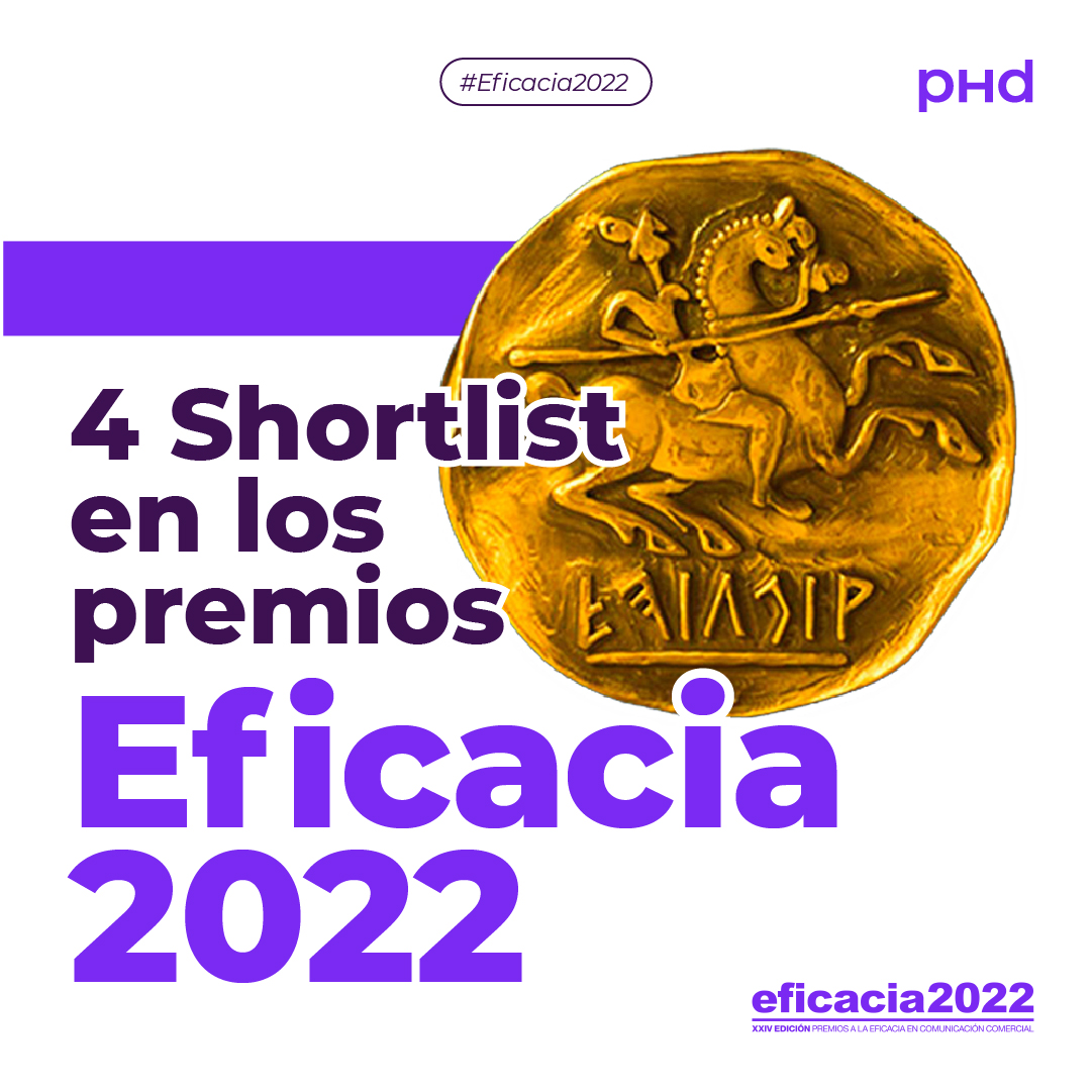 ¡¡¡Estamos encantados por las 4 shortlist conseguidas en los premios #Eficacia2022!!! Enhorabuena a <a href="/CUPRA_esp/">CUPRA España</a> , <a href="/audispain/">Audi España</a> , J&amp;B y Tanqueray <a href="/diageo/">Diageo</a> por sus nominaciones👏👏👏. Gracias también a todos los PHDers por el trabajazo. ¡Encantados de tener este equipazo, felicidades!