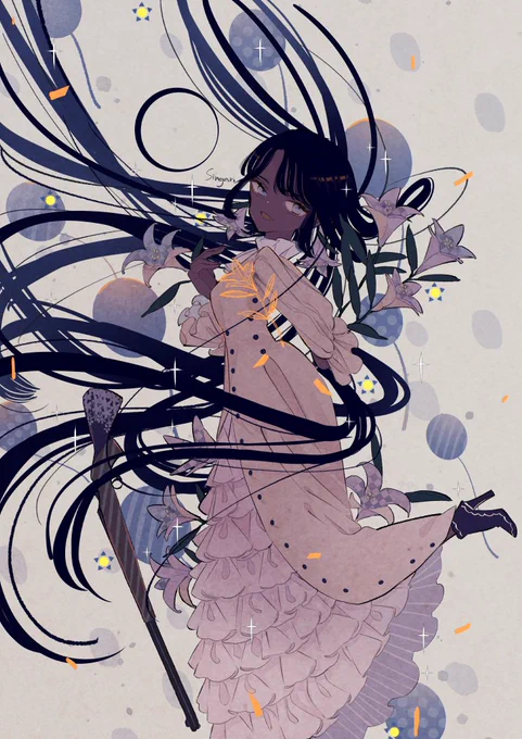 女の子のヒラヒラを永遠に描いていたいアカウントです!! #秋の創作クラスタフォロー祭り 