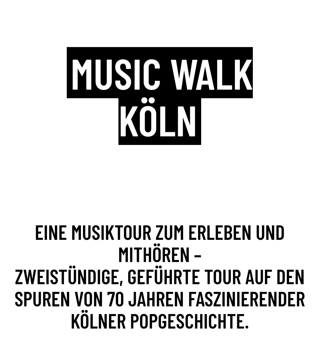 Raum16's tweet photo. News:

Sounds of Cologne - der einzigartige Music Walk durch 70 Jahre Kölner Popgeschichte und die Popgegenwart der Domstadt. Jetzt buchbar!

Aktuelle Termine:
15.09. (ausgebucht)
20.10. 16 Uhr
17.11. 16 Uhr
(more to come...) 

Jetzt Platz sichern unter:
https://t.co/bJZZ8bDDDs https://t.co/Bl4D32FtHF