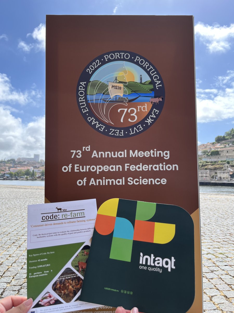 Code Re-farm (@coderefarm1) on Twitter photo We thank our colleagues from sister project <a href="/H2020_INTAQT/">H2020 INTAQT</a> for presenting our <a href="/CodeRefarm1/">Code Re-farm</a> leaflets during the 73rd Annual #EAAP2022 meeting in Porto last week! #animalhealth #husbandrysystems #Farm2Fork #foodquality We thank our colleagues from sister project <a href="/H2020_INTAQT/">H2020 INTAQT</a> for presenting our <a href="/CodeRefarm1/">Code Re-farm</a> leaflets during the 73rd Annual #EAAP2022 meeting in Porto last week! #animalhealth #husbandrysystems #Farm2Fork #foodquality