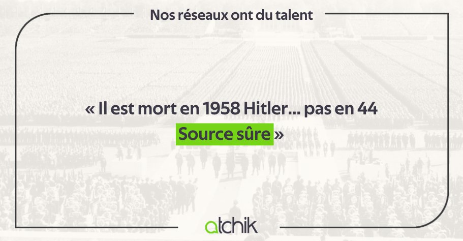 La fameuse "source sûre" permet à nos internautes de s'avancer avec assurance sur un sujet précis, en essayant de balayer d'un revers leste de la main tout débat possible. Comme ici.  #vismaviedemodo