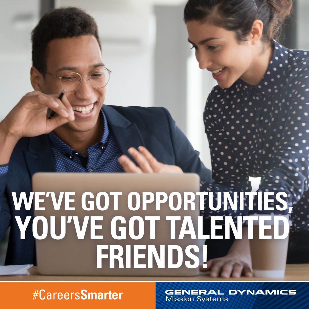 Referral bonuses available now! 💵 We've got opportunities, you've got talented friends. 🤝 Refer a friend and if they get hired - you could take home some serious cash! 💰 gdmissionsystems.com/careers/why-wo… #NowHiring #CareerOpportunities #ReferAFriend