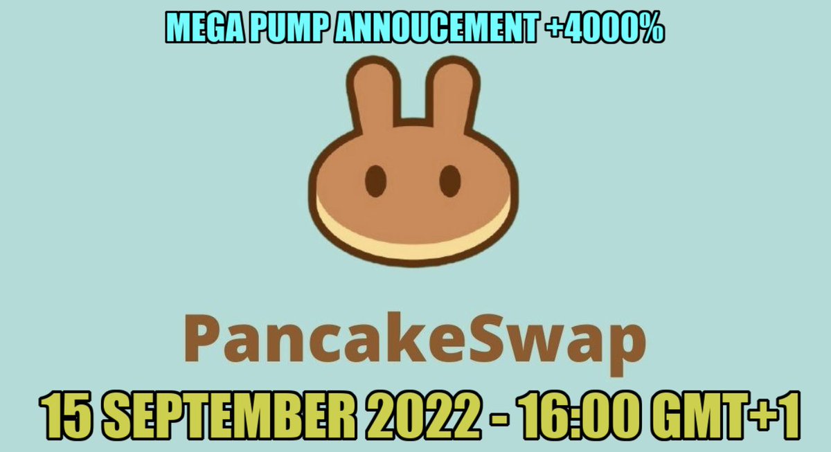 bsc_terminal's tweet photo. 🗓 Date: September ,15
🚀 Time: 16:00 Time in Madrid, Spain
🪙 Pair: BNB/???
💻 Exchange: Pancakeswap
Telegram Group : https://t.co/4htRcqDYZi

This Sep 15, exactly at 16:00 Time in Madrid, Spain (GMT+1) we will publish on the channel the name of the coin that we will PUMP! https://t.co/MSMaPTqefe